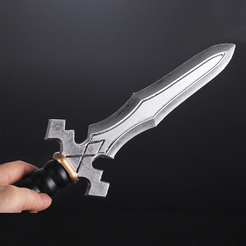 Zhushengda Halloween Mini Toy Sword Set Realistic Weapon Toy Knife Pu Soft Rubber Material Props