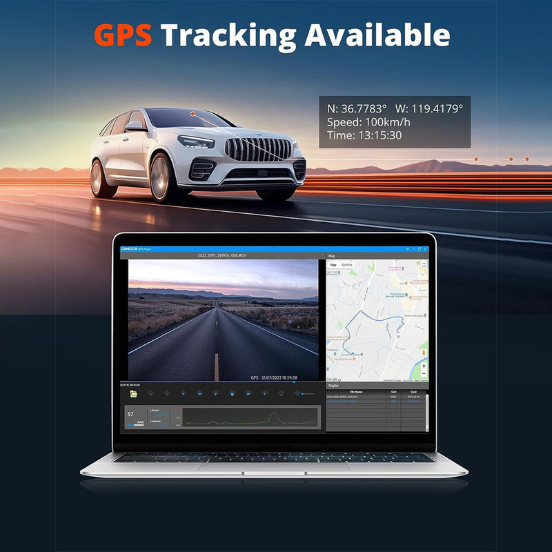 Cross-Border 2025 Driving Recorder with Front 4K and Rear 1080P Wifi Dual Recording, Night Vision, Adas, Gps, Dual Cameras