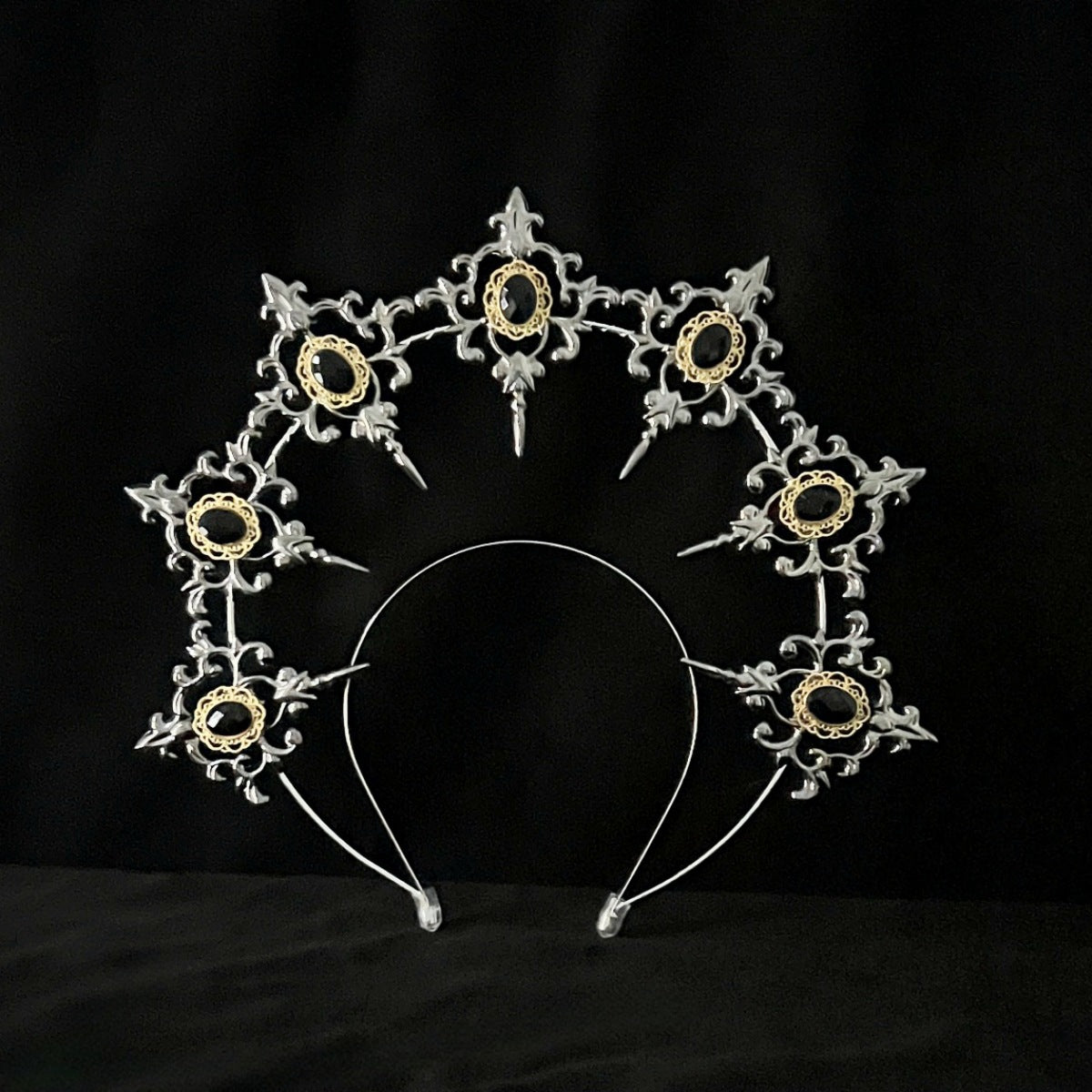 LOLITA Lolita Our Lady Halo Crown Dark Gothic Hair Accessories Dress Up Exaggerated Catwalk Performance Headwear