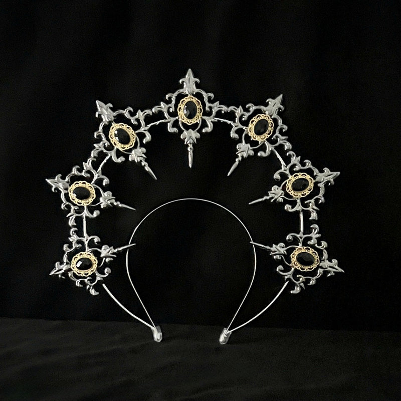 LOLITA Lolita Our Lady Halo Crown Dark Gothic Hair Accessories Dress Up Exaggerated Catwalk Performance Headwear