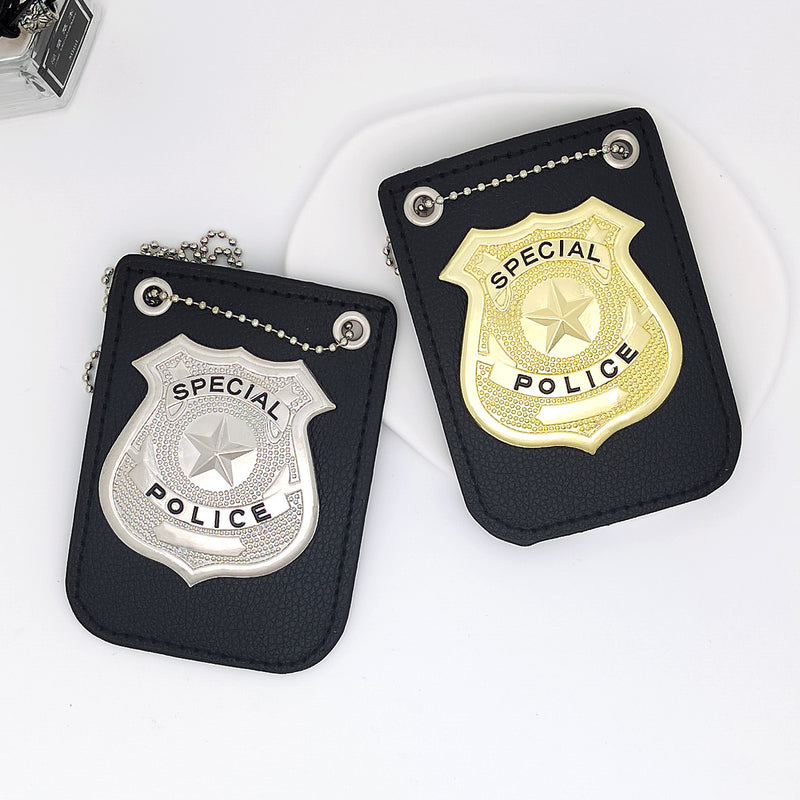 Amazon Kids Toy Police Micro Accessories Halloween Police Cosplay Accessories Badge Metal Police Badge