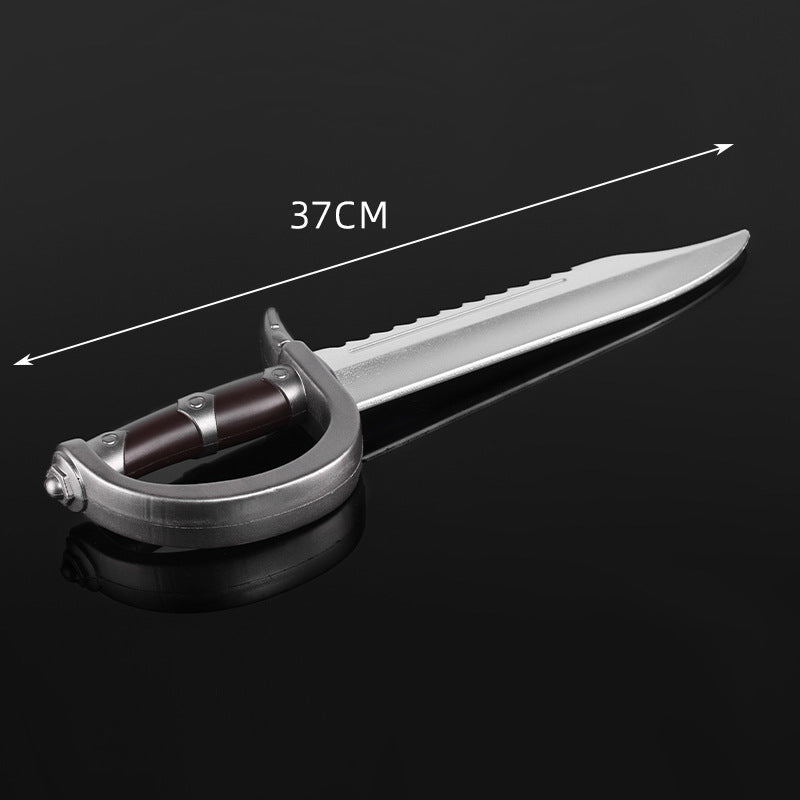 Zhushengda Halloween Mini Toy Sword Set Realistic Weapon Toy Knife Pu Soft Rubber Material Props