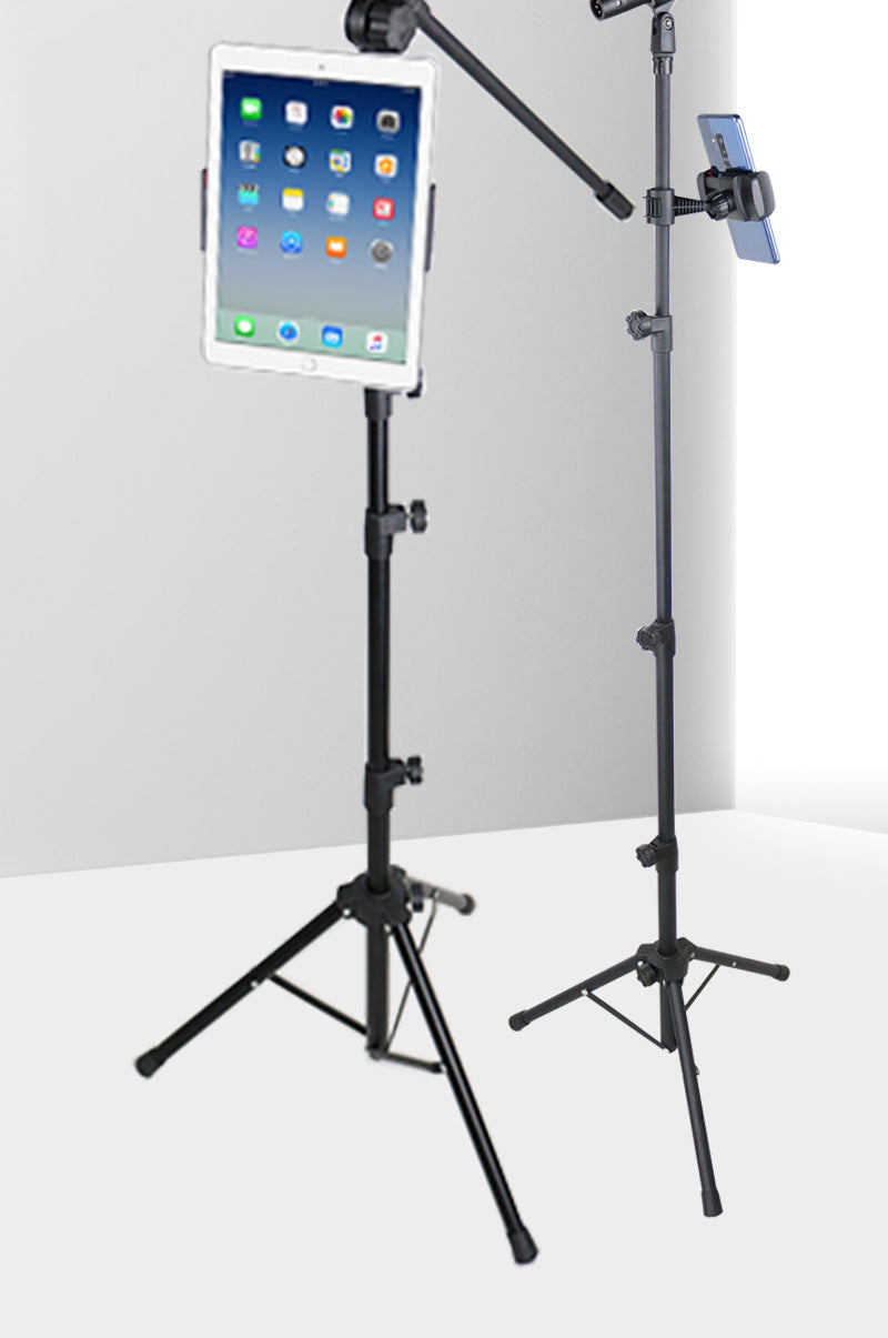 2025 Crossbar Microphone Stand Frosted Metal Adjustable Height Floor Stand Live Performance Microphone Stand