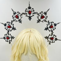LOLITA Lolita Our Lady Halo Crown Dark Gothic Hair Accessories Dress Up Exaggerated Catwalk Performance Headwear