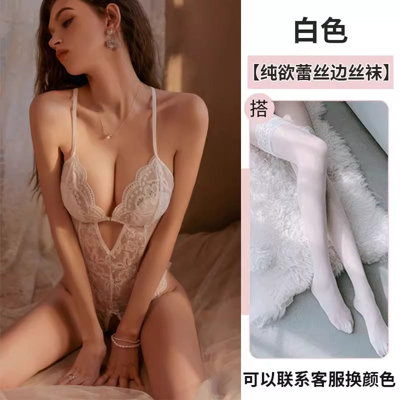 Sexy Intimates for Women with Steel Rings to Shrink Secondary Breasts, Small Breasts to Make Them Look Bigger, Push-Up Bra, Sexy Pajamas, Pure Desire Adjustable Bra