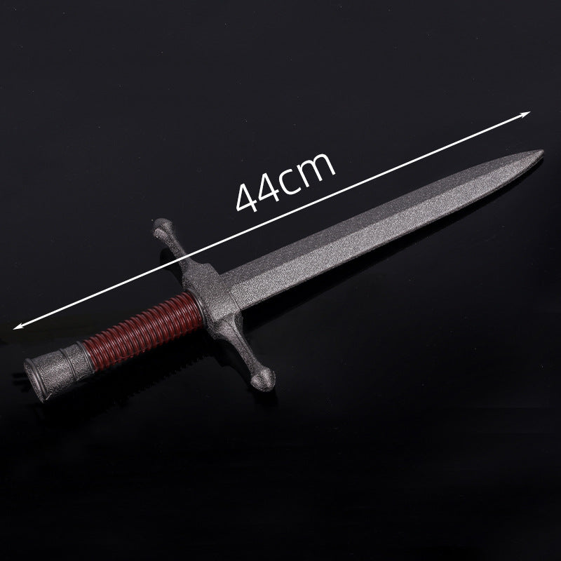 Zhushengda Halloween Mini Toy Sword Set Realistic Weapon Toy Knife Pu Soft Rubber Material Props
