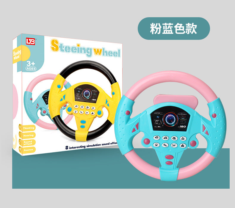 The co-pilot steering wheel simulator simulates the 360-degree rotation of the car and simulates the driving of the car.