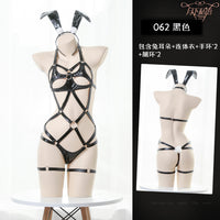 Under the Moon Whispers Sexy Underwear Hollow Bundle SM Three-point Passion Suit Tease Bunny Uniform High Quality