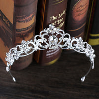 New Bridal Headwear Wedding Crown Accessories European-Style Rhinestone Wedding Dress Crown Dress Hair Accessories Hairband Crystal