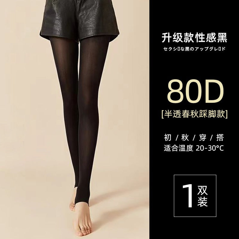 Black 0d Silk Stockings Women's Spring and Autumn Summer Ultra-thin Anti-hook Sericized Leg Artifact High Transparent Mint Mambo Pantyhose