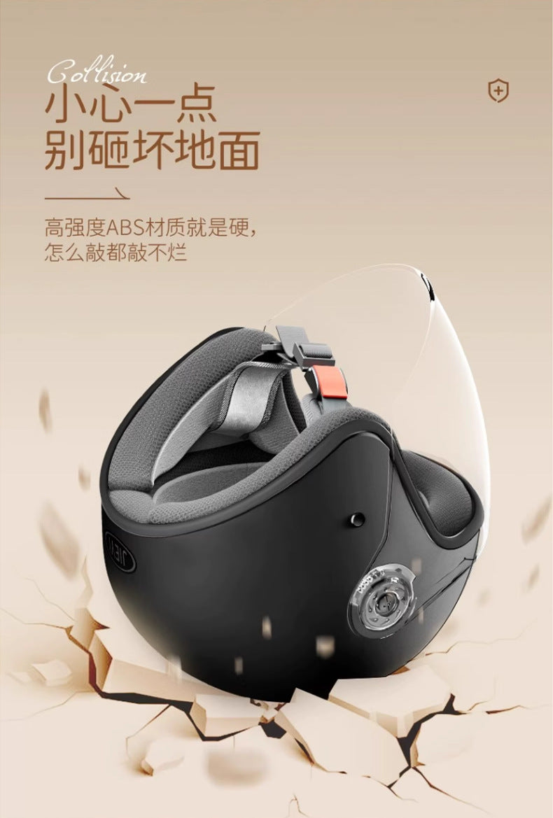 helmet 3c certification electric car men and women four seasons universal battery motorcycle safety helmet winter warm half helmet