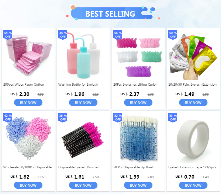 200pcs Wipes Paper Cotton Eyelash Glue Remover Wipe Mouth Of The Glue Bottle Prevent Clogging Glue Cleaner Pads Lash Extension