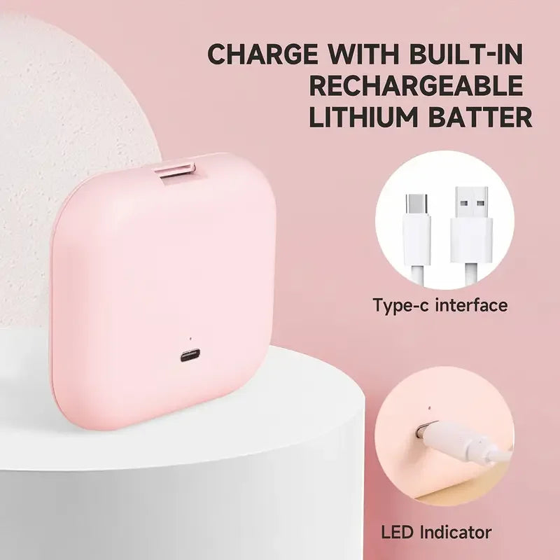 2X magnifying Compact Vanity Makeup Mirror with Lights Travel Mini Folding Portable Handheld Pocket LED Cosmetic Mirror for Gift