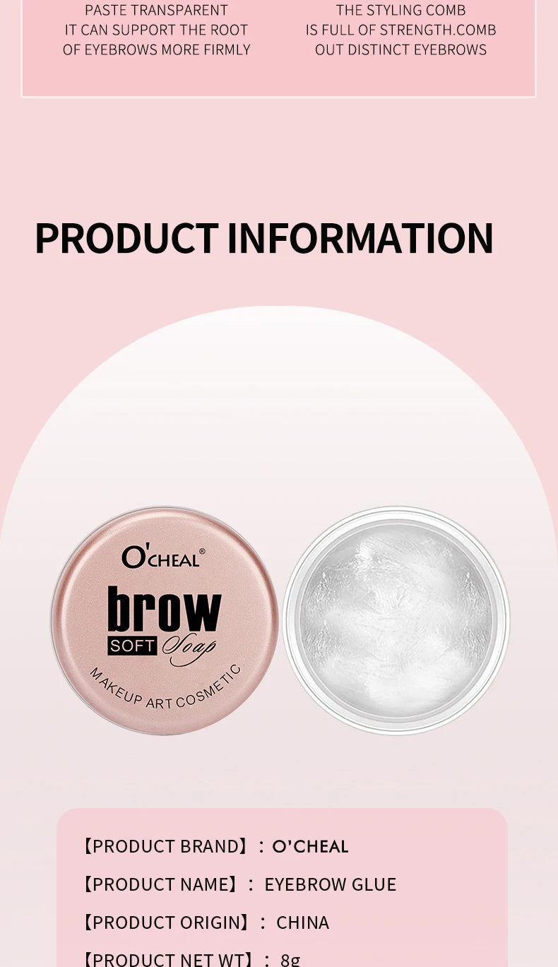 Eyebrow Styling Gel 3D Feathery Wild Brow Wax Waterproof Long Lasting Easy To Wear Shaping Eyebrows Makeup Sculpt Soap Cosmetics