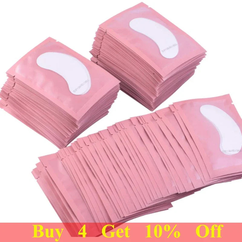 100pairs eye patches eyelash extension under eyelashes fake lashes stickers lash extension supplies patches for building eyelid - hover