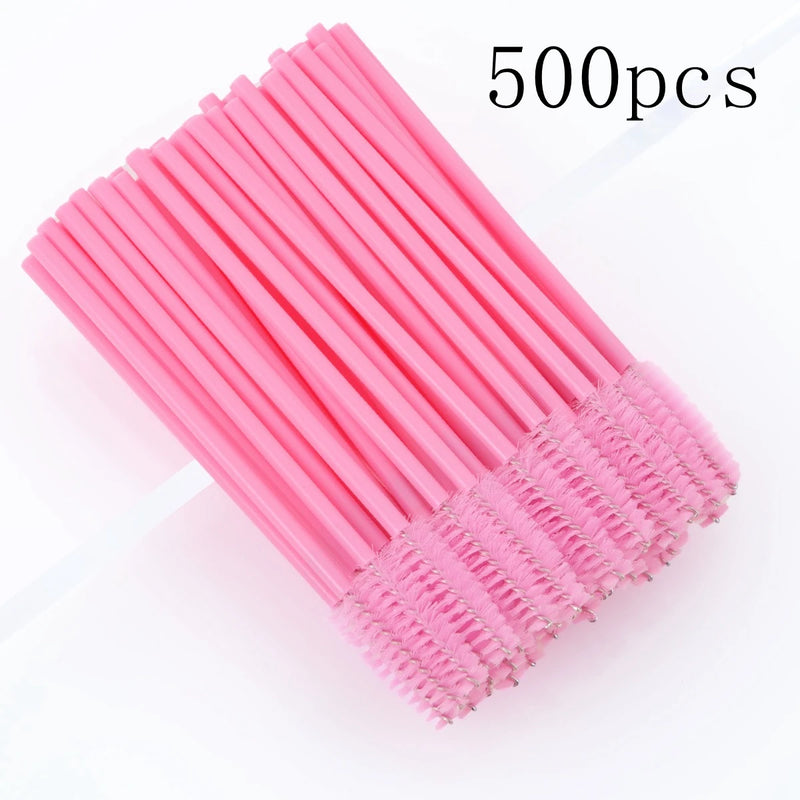 50/1000pcs Disposable Eyelash Brushes Eyelashes Extension Tools Eyebrow Brush Mascara Wands Applicator Spoolers Makeup Tools