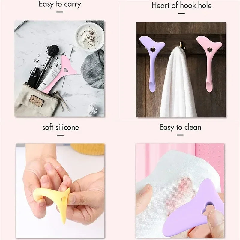 Multi-functional Eyeliner Stencil Wing Tips Silicone Eyeliner Aid Drawing Lipstick Wearing Aid Reusable Makeup Tools