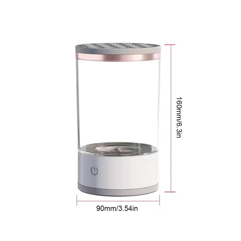 Makeup Brush Cleaner Machine USB Powered Electric Make-Up Brush Cleaner Dryer Dust-Proof for All Size Beauty Makeup Brushes Set
