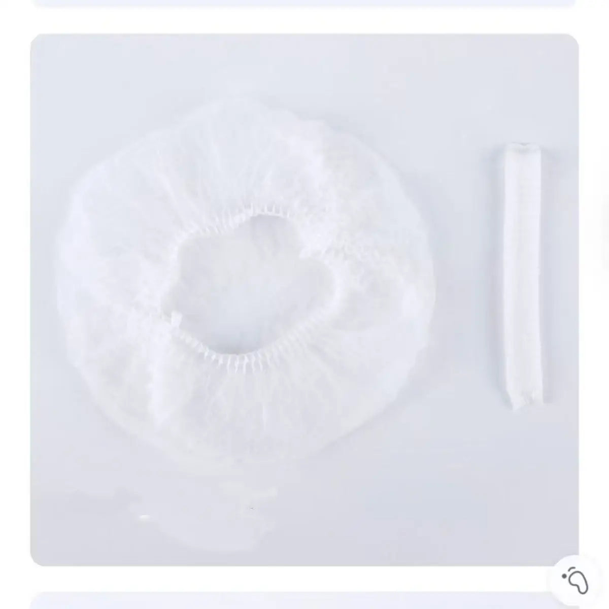 100 PCS Disposable Microblading Non Woven Fabric Makeup Hair Net Cap Sterile Hat Chef Catering Dust Strip Bathroom Supplies