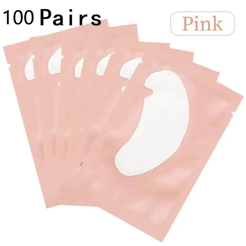 100pairs eye patches eyelash extension under eyelashes fake lashes stickers lash extension supplies patches for building eyelid