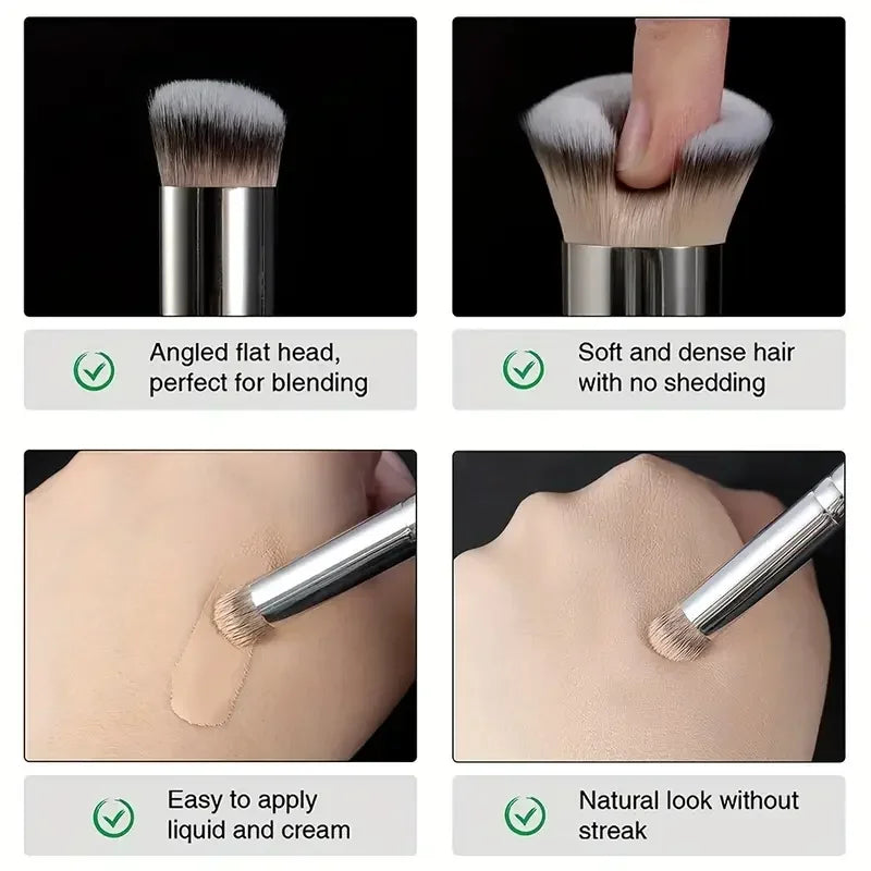 Foundation concealer brush, nose contour blush brush, perfect dense makeup brush for the eyes, ideal gifts & convenient travel