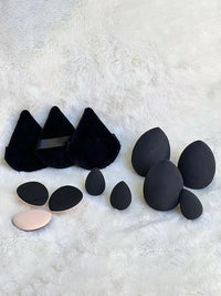 12pcs Makeup Tool Set Size Size Giant Soft Makeup Egg Makeup Powder Suitable for Base Makeup Corner Makeup Setting Novice Makeup