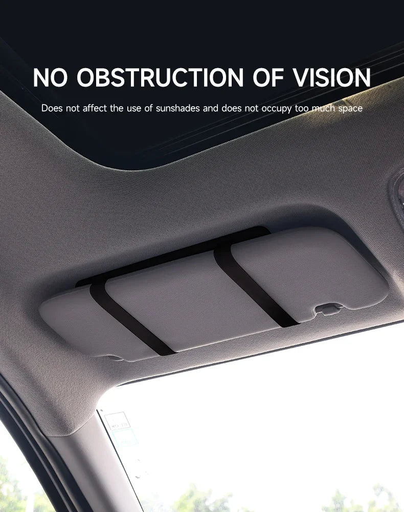 Car Interior Mirrors Sun Visor Plate LED HD Makeup Mirror for Girls Women Rechargeable Fill Light Universal Thin Vanity Mirror