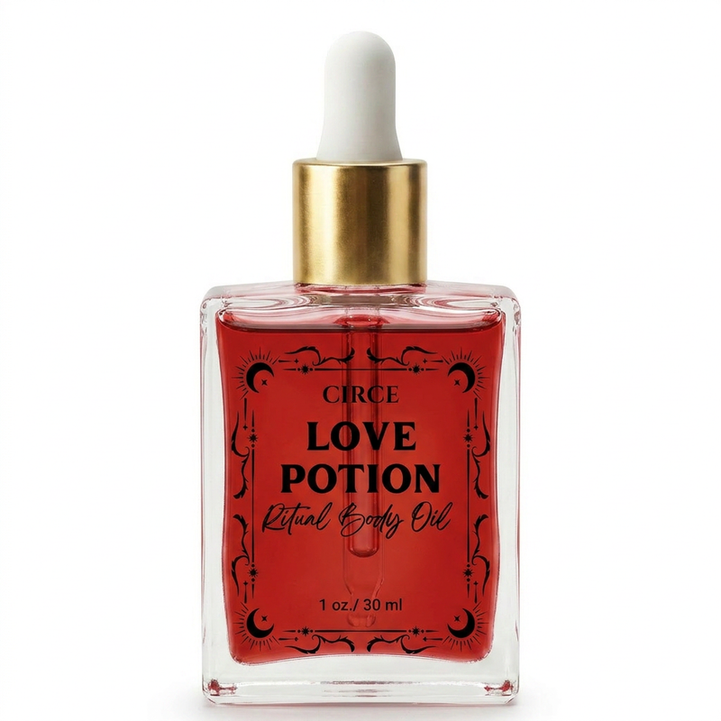 Love Potion Ritual Body Oil — Attraction & Self-Love Oil with Garnet