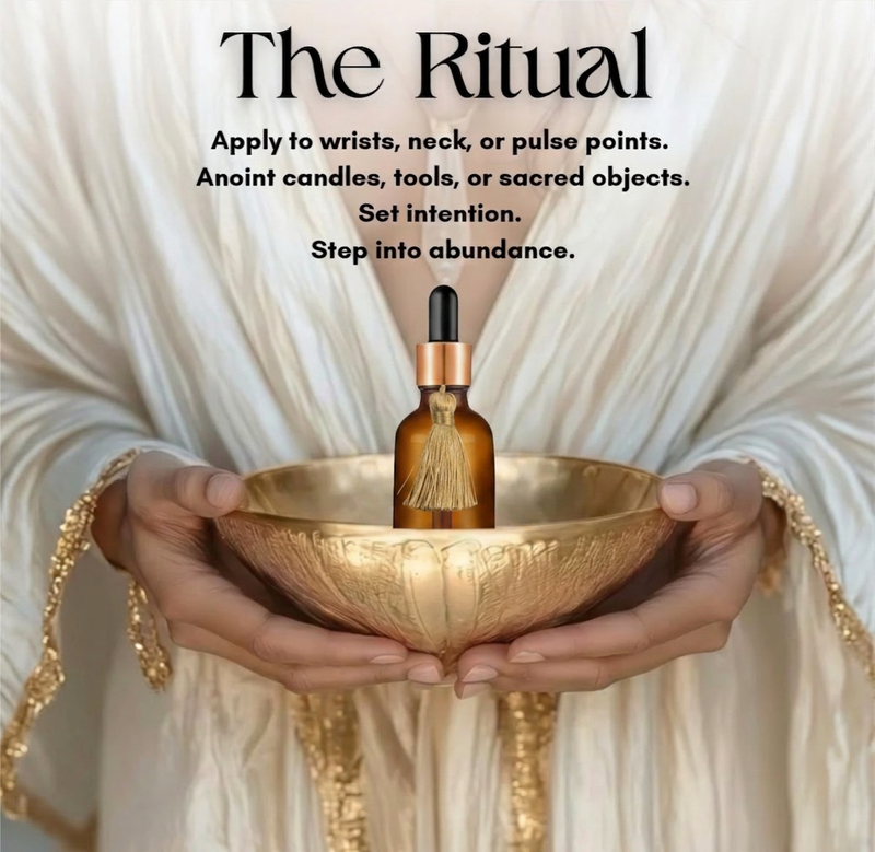 Midas Touch Gilded Anointing Oil – Amber Musk & Saffron Ritual Oil
