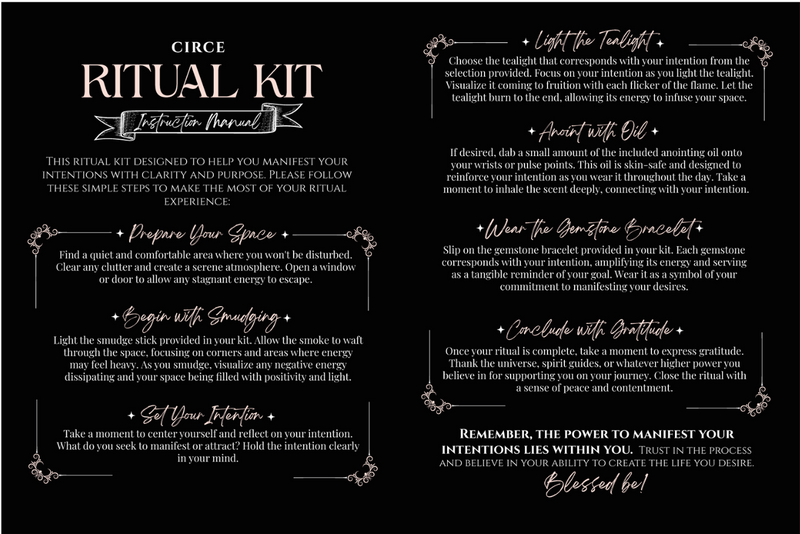 Spell Kits – Ritual Intention Kits for Manifestation (4 Options Available)